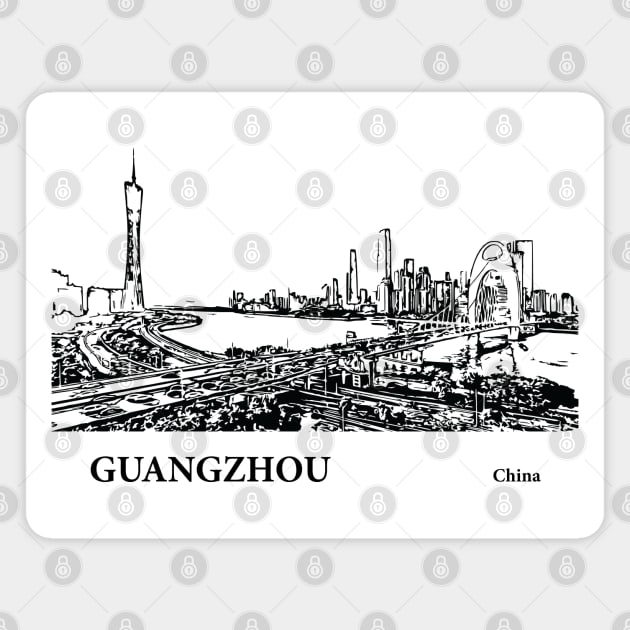 Guangzhou China Magnet by Lakeric